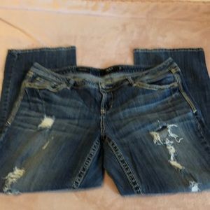 Plus Size Torrid Premium Destructed Bootcut Denim. Size 16.